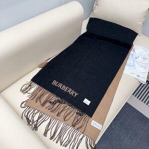 Burberry Black and Tan Men's Scarf